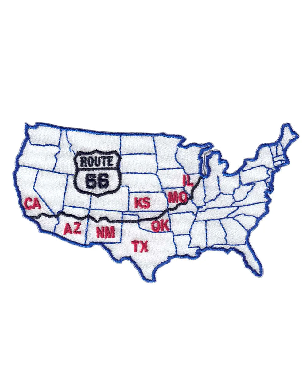 Route 66 USA Map Patch