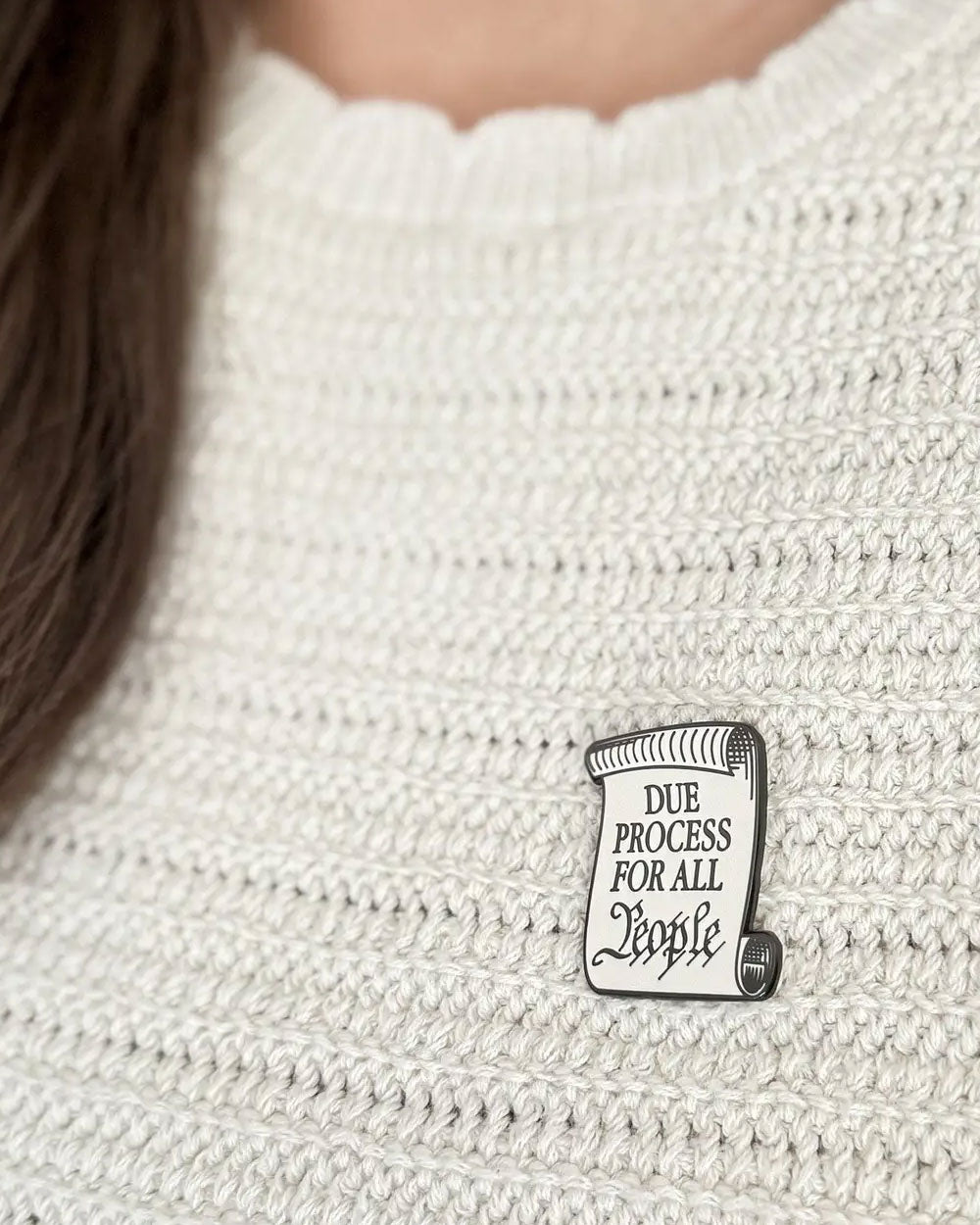 Due Process For All People Pin-Dissent Pins-Strange Ways