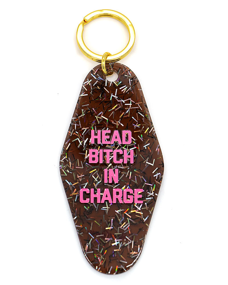 Head Bitch In Charge Keychain-Golden Gems-Strange Ways