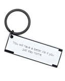 Just Stay Home Fortune Keychain-Stay Home Club-Strange Ways