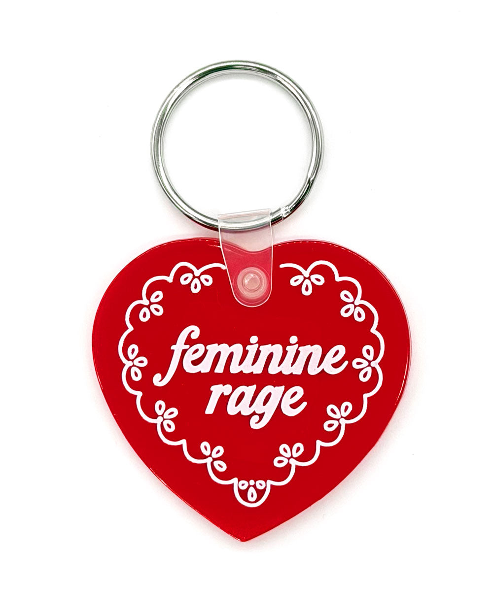 Feminine Rage Vinyl Keychain-And Here We Are-Strange Ways