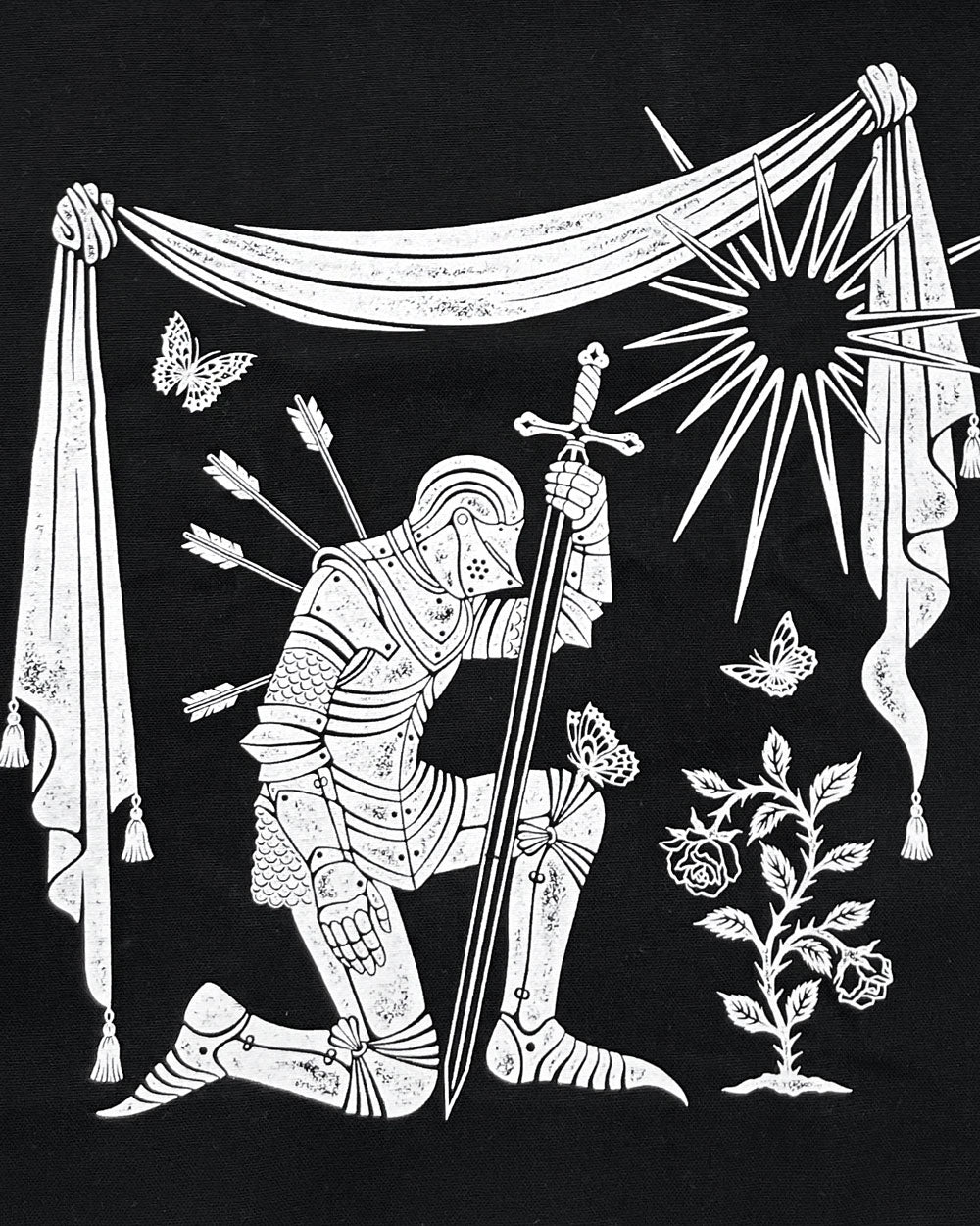 Kneeling Knight Tote Bag-While Odin Sleeps-Strange Ways