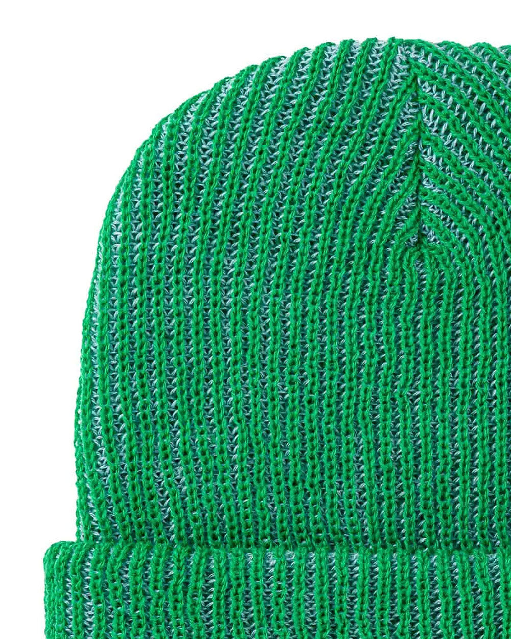 Two-Tone Knit Beanie - Green/Blue-VERLOOP-Strange Ways