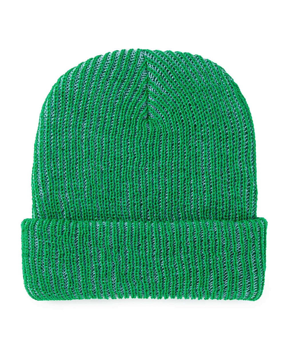 Two-Tone Knit Beanie - Green/Blue-VERLOOP-Strange Ways