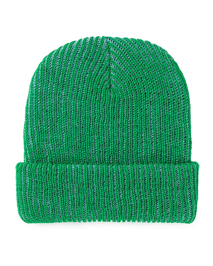 Two-Tone Knit Beanie - Green/Blue-VERLOOP-Strange Ways