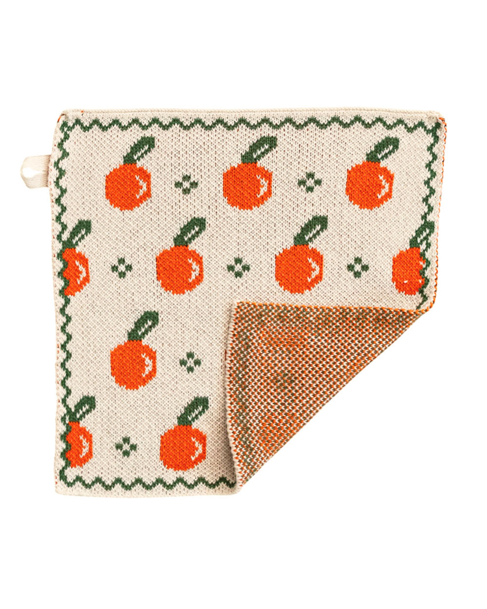Knit Dish Cloth - Oranges-Creative Co-Op-Strange Ways