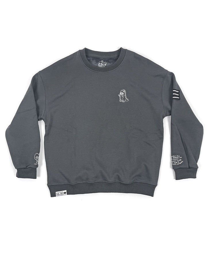 Kyouryuu Embroidered Unisex Sweatshirt-Karepango-Strange Ways