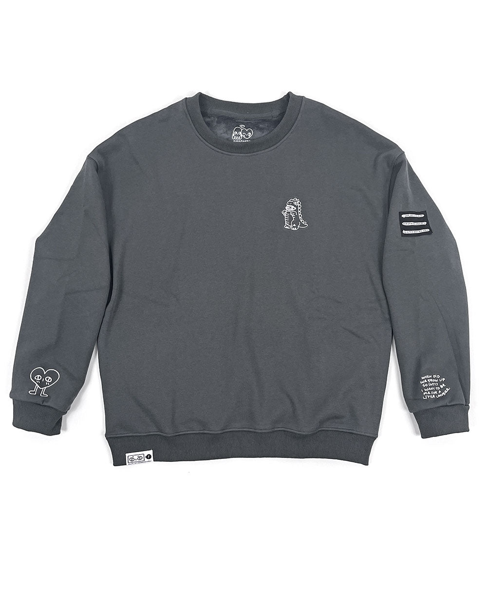 Kyouryuu Embroidered Unisex Sweatshirt-Karepango-Strange Ways