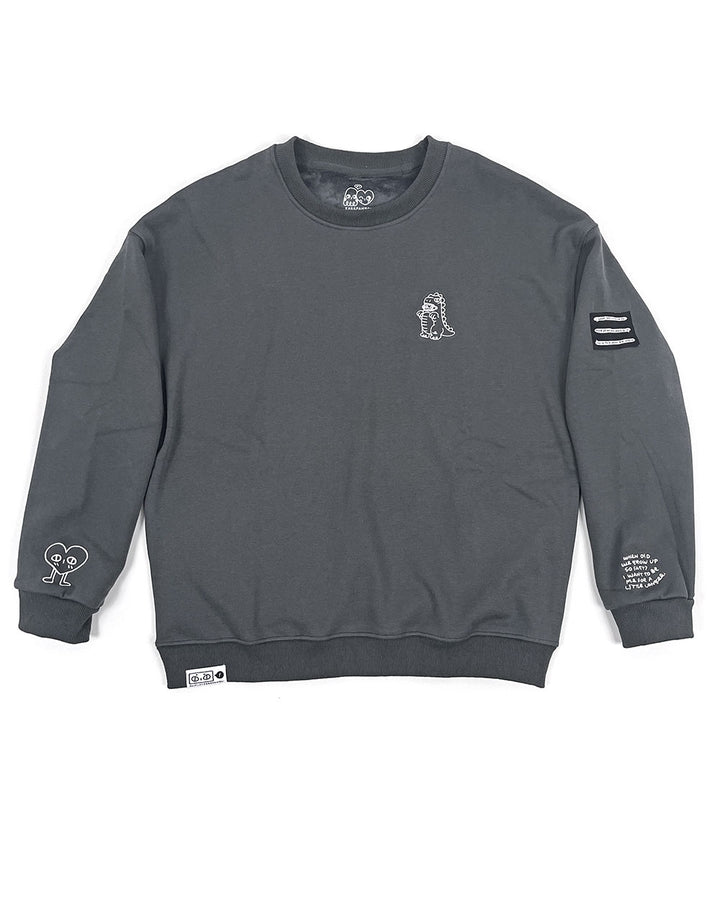 Kyouryuu Embroidered Unisex Sweatshirt-Karepango-Strange Ways