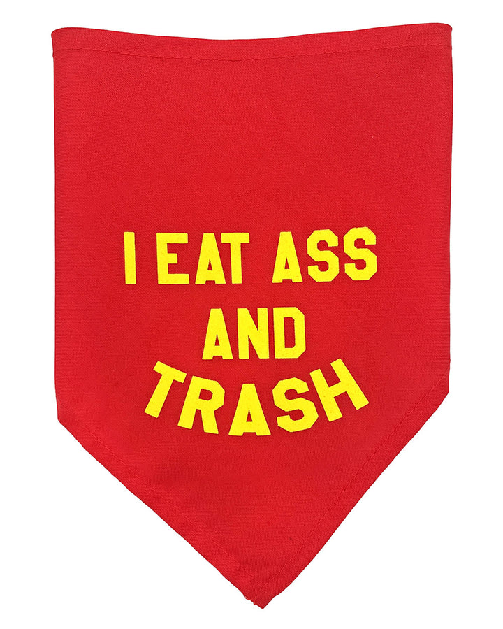 I Eat Ass And Trash Pet Bandana - Large-BOBBYK-Strange Ways