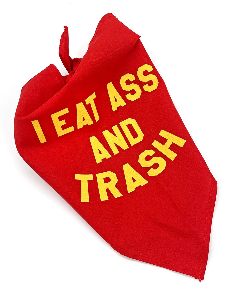 I Eat Ass And Trash Pet Bandana - Large-BOBBYK-Strange Ways