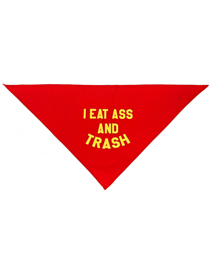 I Eat Ass And Trash Pet Bandana - Large-BOBBYK-Strange Ways