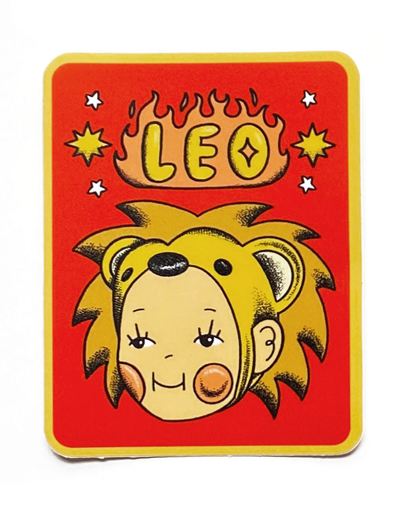 Leo Baby Zodiac Sticker-Ren-O-Graphics-Strange Ways