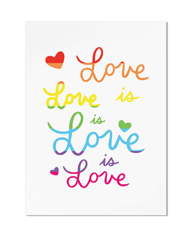 Love Is Love Art Print (11" x 14")