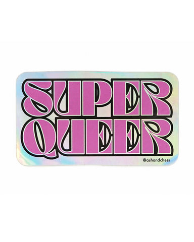Super Queer Holographic Sticker