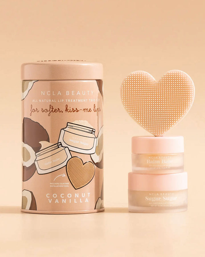 Coconut Vanilla Lip Treatment Trio Set-NCLA Beauty-Strange Ways
