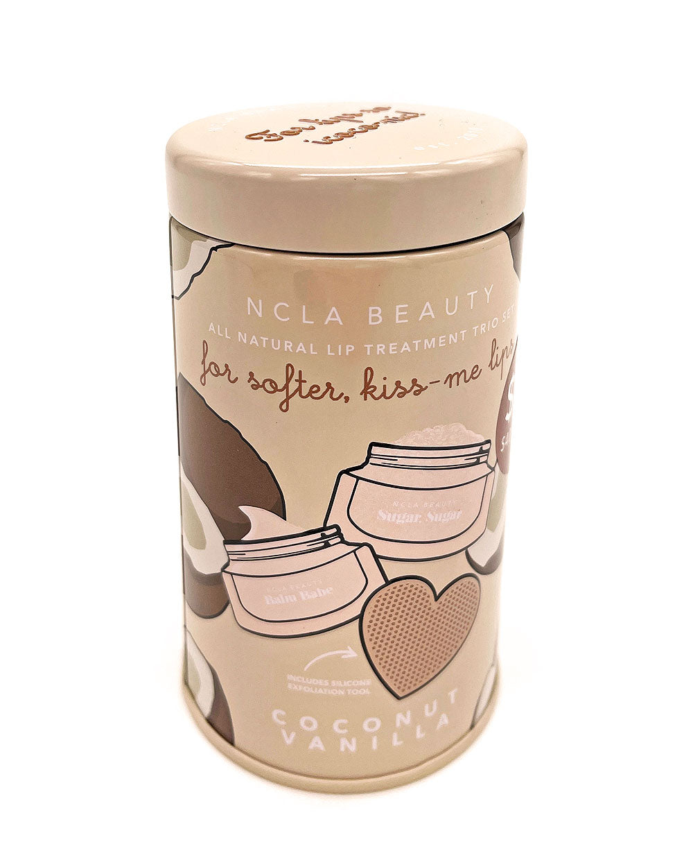 Coconut Vanilla Lip Treatment Trio Set-NCLA Beauty-Strange Ways