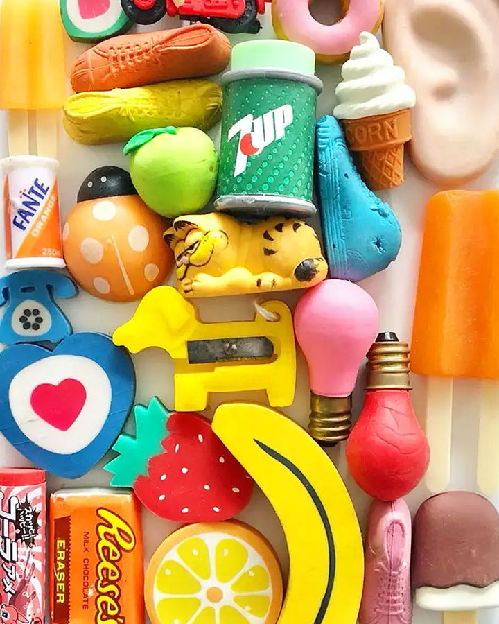 Eraser Arrangement Art Print - Fun Shapes (8.5" x 11")-Lisa Congdon-Strange Ways