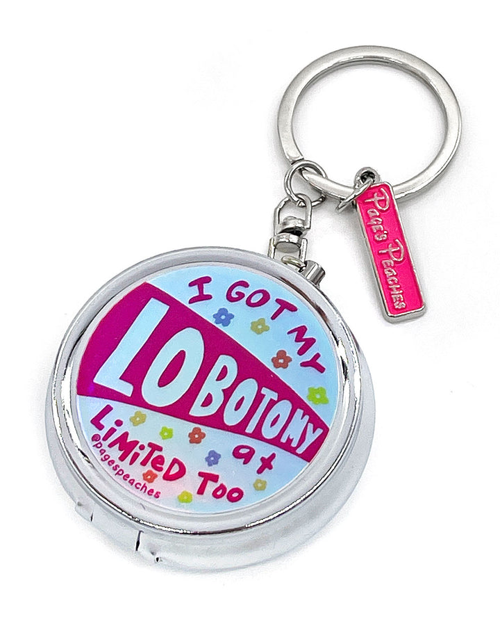 Lobotomy At Limited Too Pill Case Organizer Keychain-Page's Peaches-Strange Ways