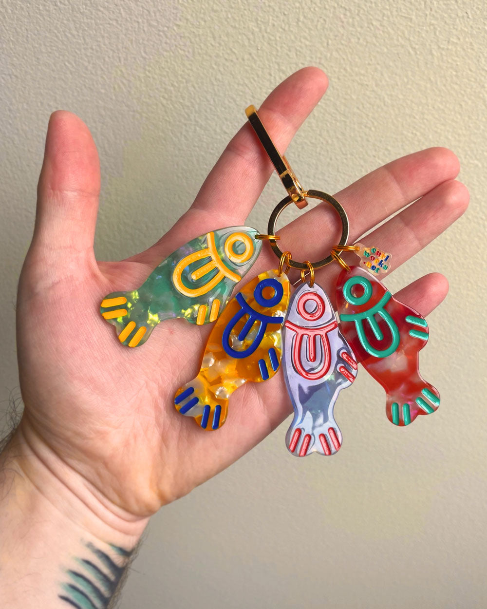Loud Fishes Bag Charm Keychain-Curlworks-Strange Ways