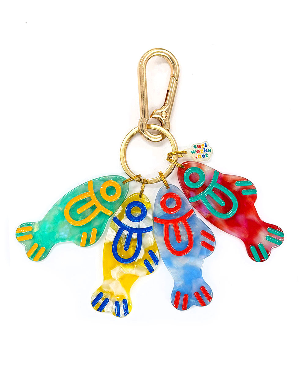 Loud Fishes Bag Charm Keychain-Curlworks-Strange Ways
