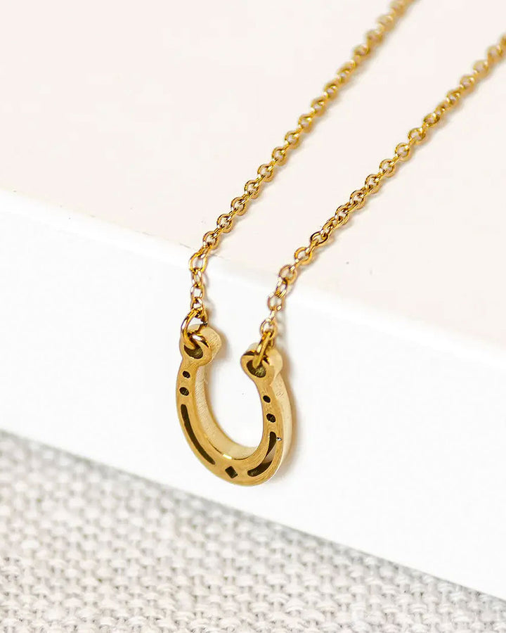 Lucky Horseshoe Necklace-Shop Good-Strange Ways