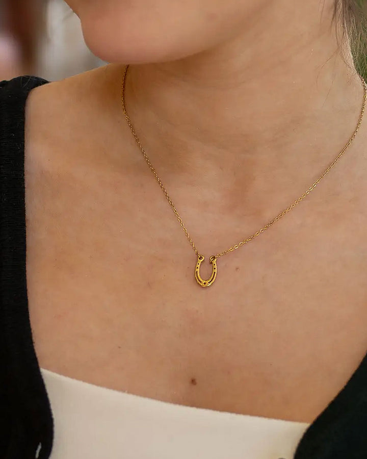 Lucky Horseshoe Necklace-Shop Good-Strange Ways
