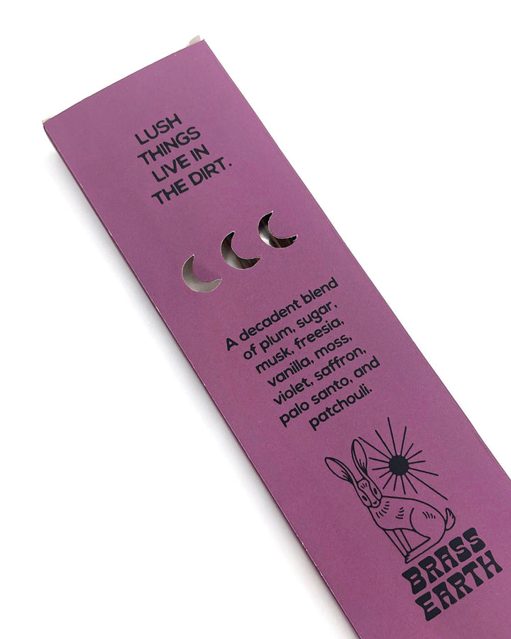 Velvet Earth Luxe Incense Sticks (15ct)-Brass Earth-Strange Ways