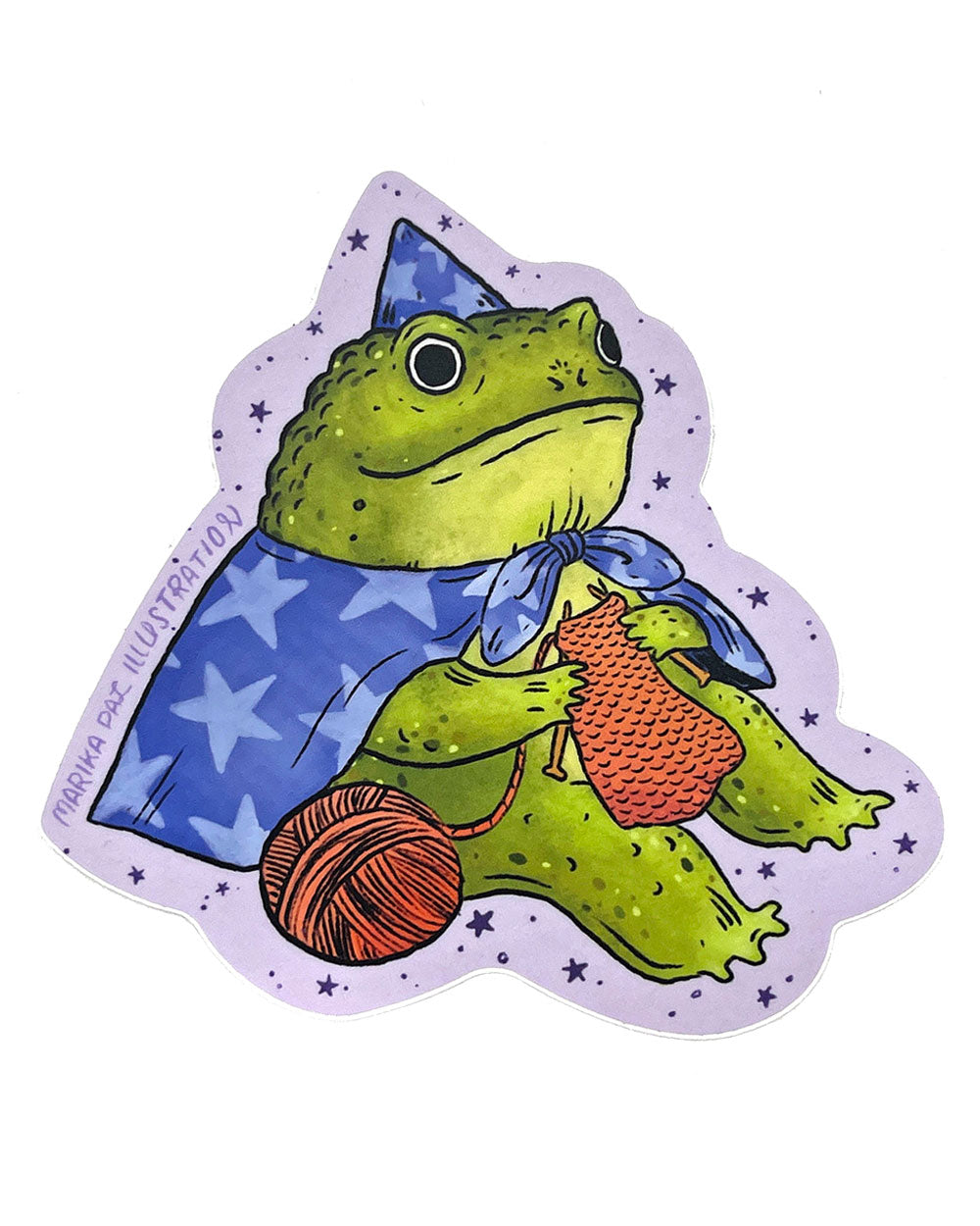Frog Wizard Sticker-Marika Paz-Strange Ways