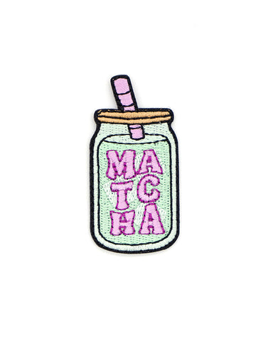 Iced Matcha Jar Small Patch