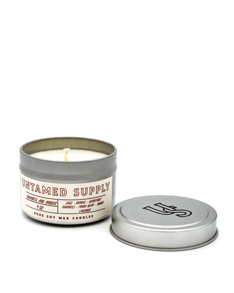 Oakmoss & Amber Mini Candle (4oz)-Untamed Supply-Strange Ways