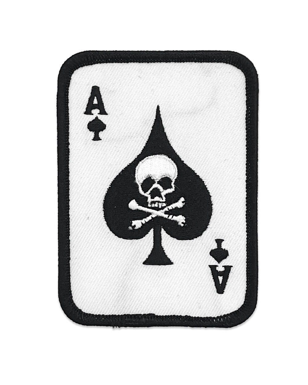Ace Of Spades Skull Patch-Square Deal Supplies-Strange Ways