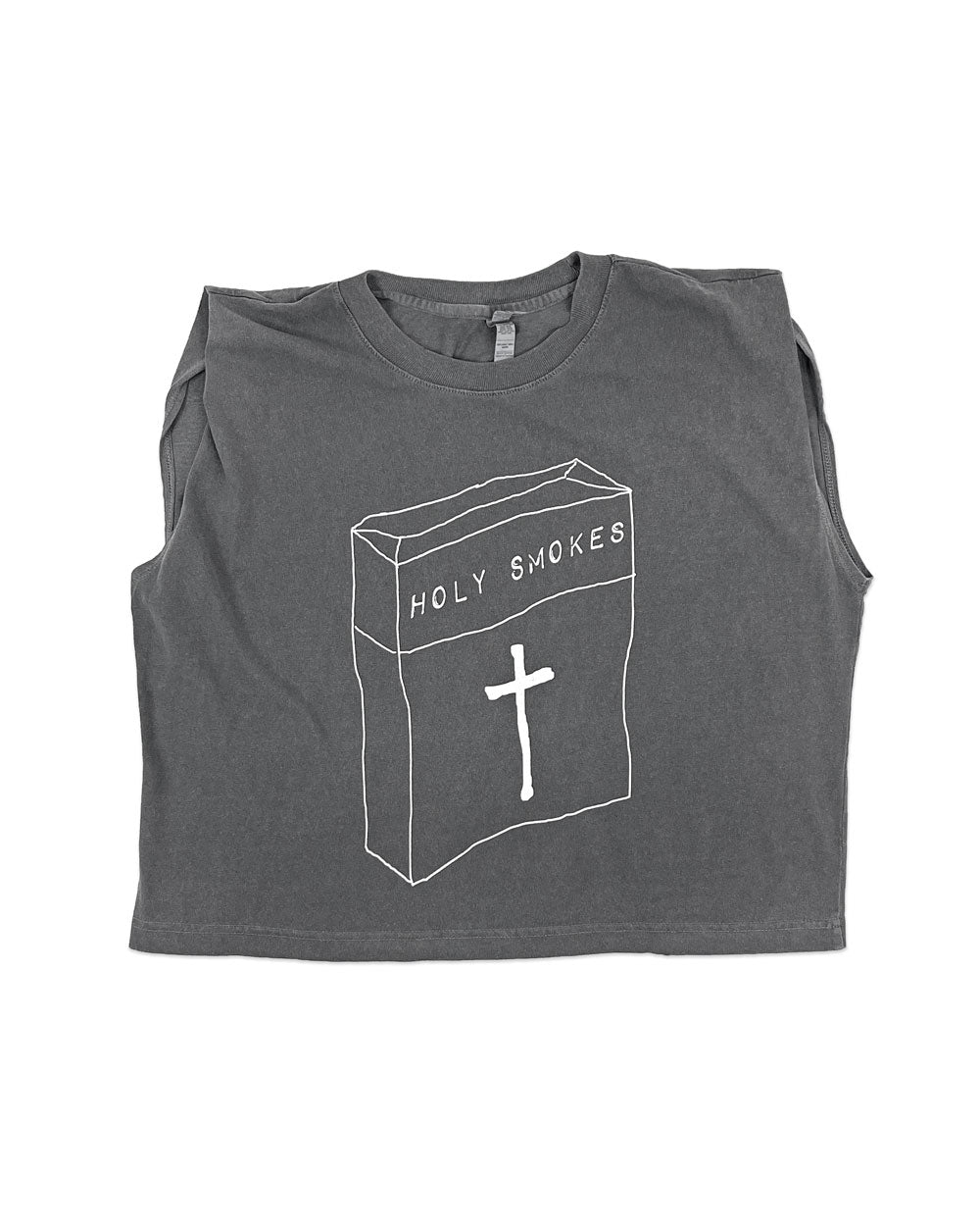 Holy Smokes Muscle Crop Top-AR-T's-Strange Ways