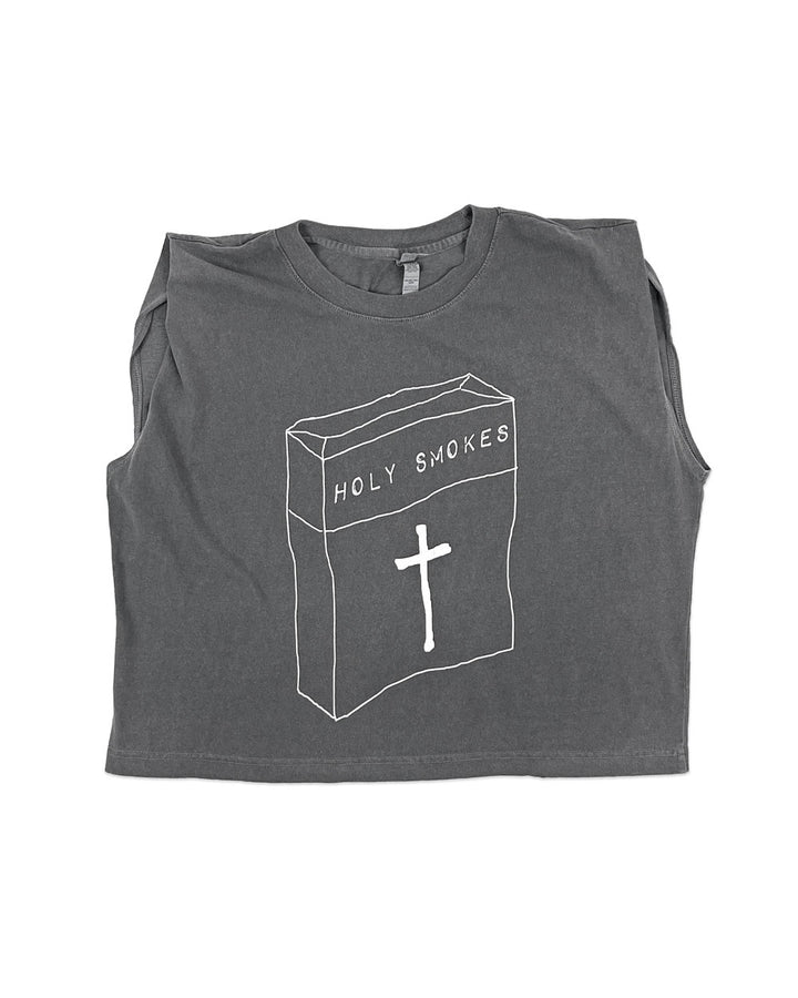 Holy Smokes Muscle Crop Top-AR-T's-Strange Ways