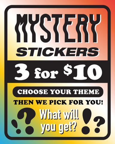 Mystery Sticker Pack (3 for $10)