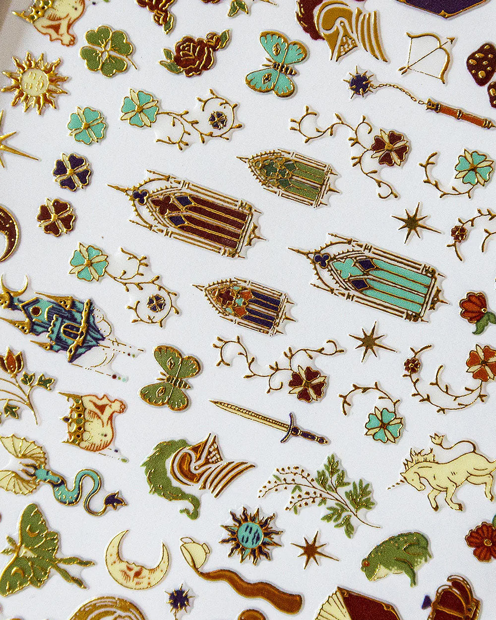 Illuminated Medieval Nail Art Stickers (322ct)-Ectogasm-Strange Ways