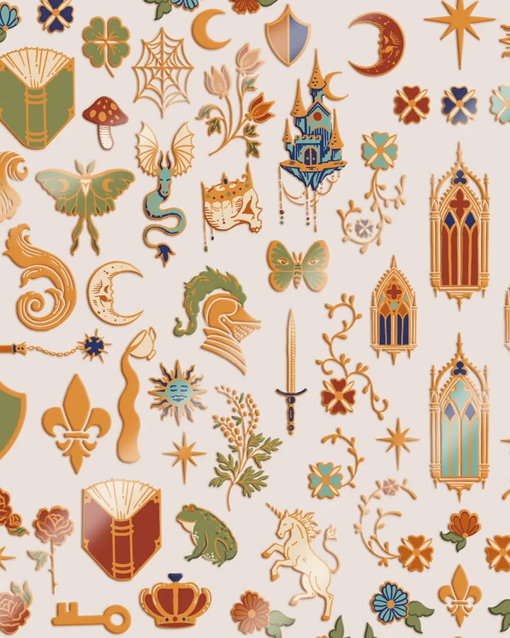 Illuminated Medieval Nail Art Stickers (322ct)-Ectogasm-Strange Ways