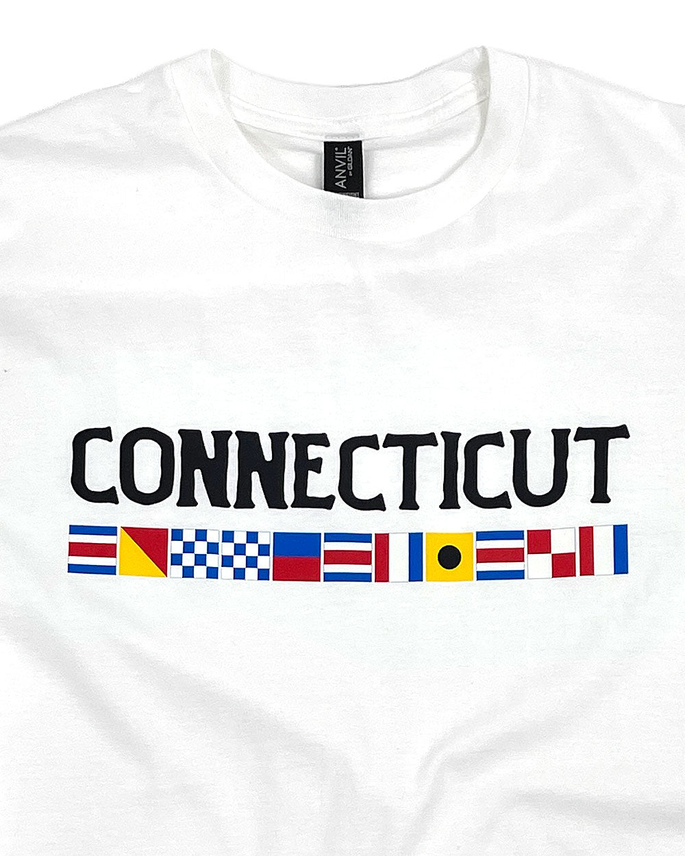 Nautical Flags Connecticut Unisex Shirt-Retro Planet-Strange Ways