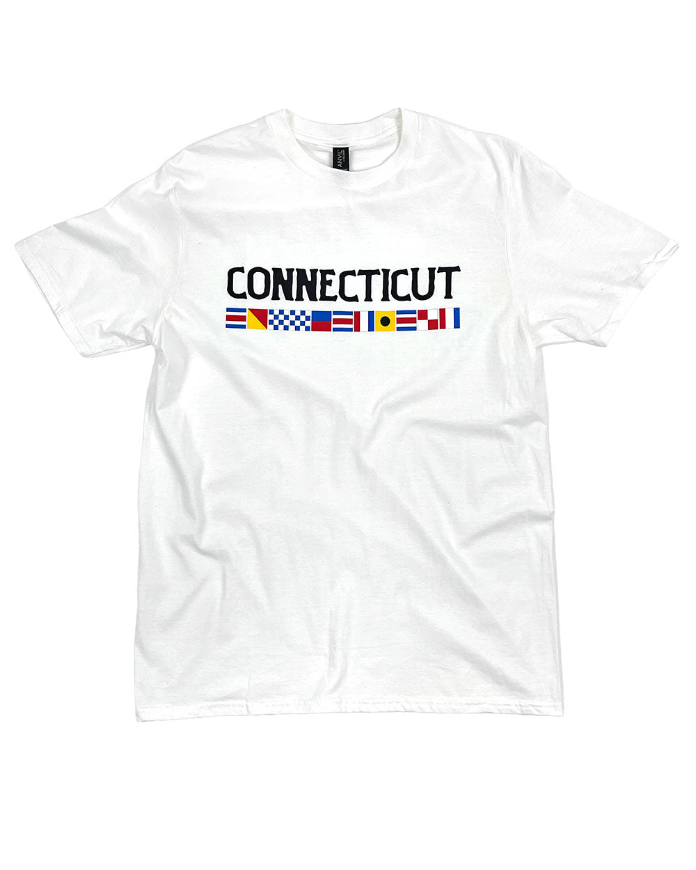 Nautical Flags Connecticut Unisex Shirt-Retro Planet-Strange Ways