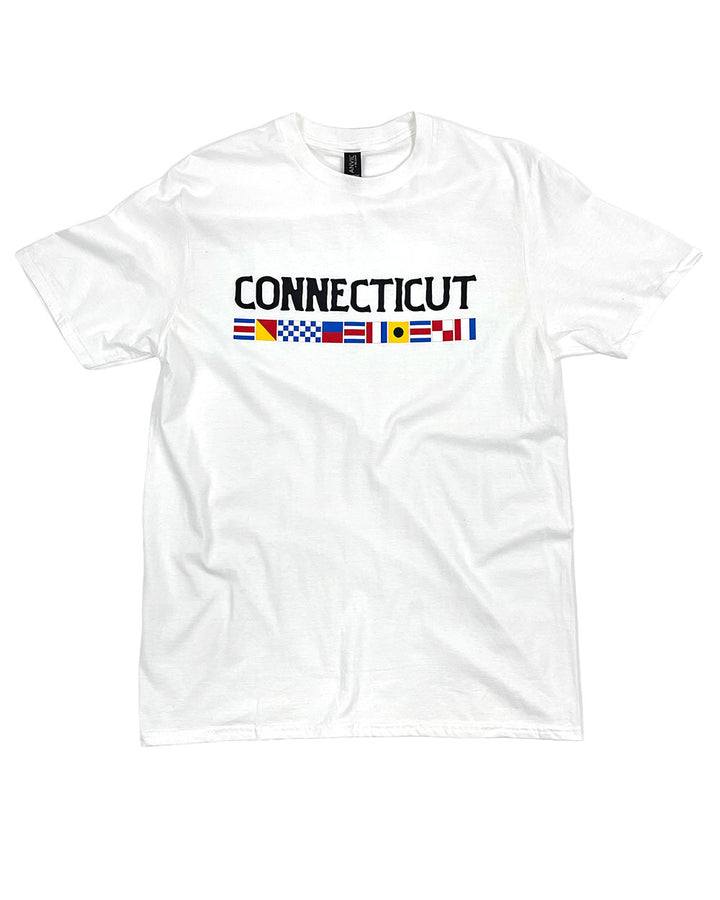 Nautical Flags Connecticut Unisex Shirt-Retro Planet-Strange Ways