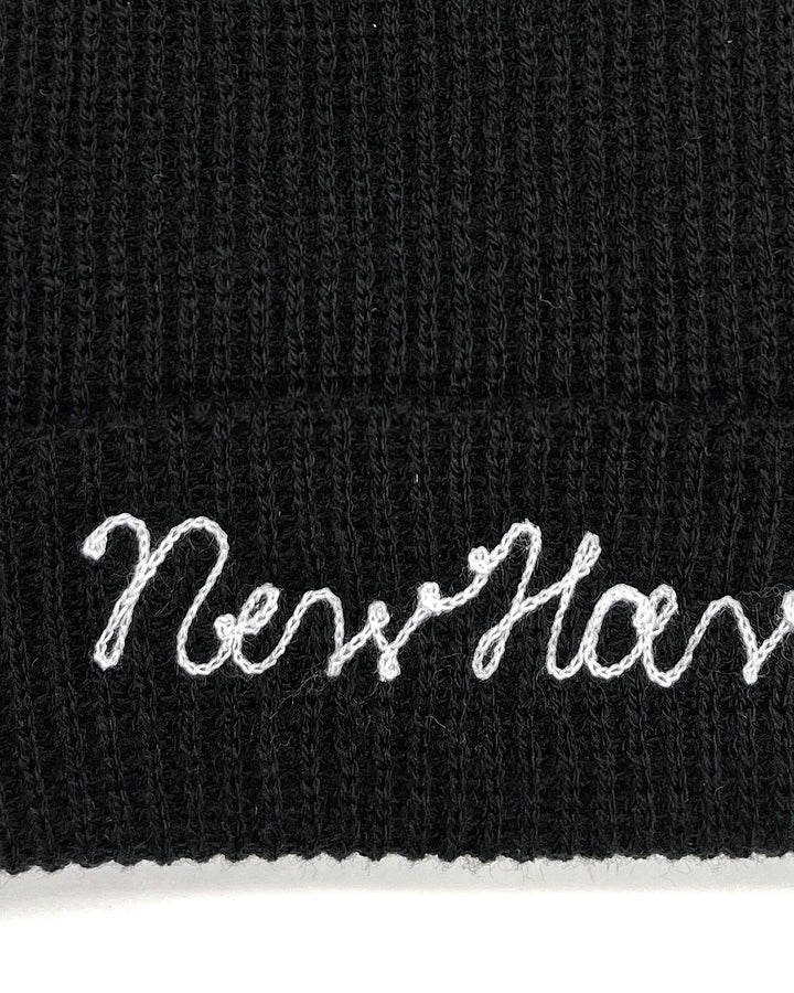 New Haven Chainstitched Beanie - Black (Limited Edition)-Strange Ways-Strange Ways