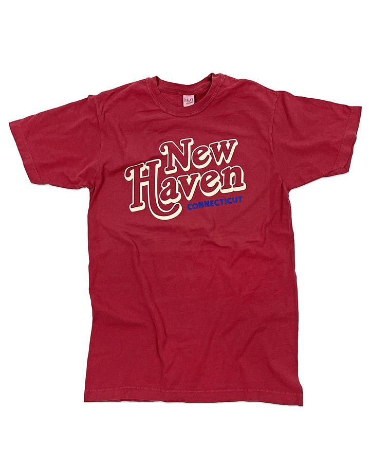 Retro New Haven Connecticut Unisex Shirt - Red-Strange Ways-Strange Ways