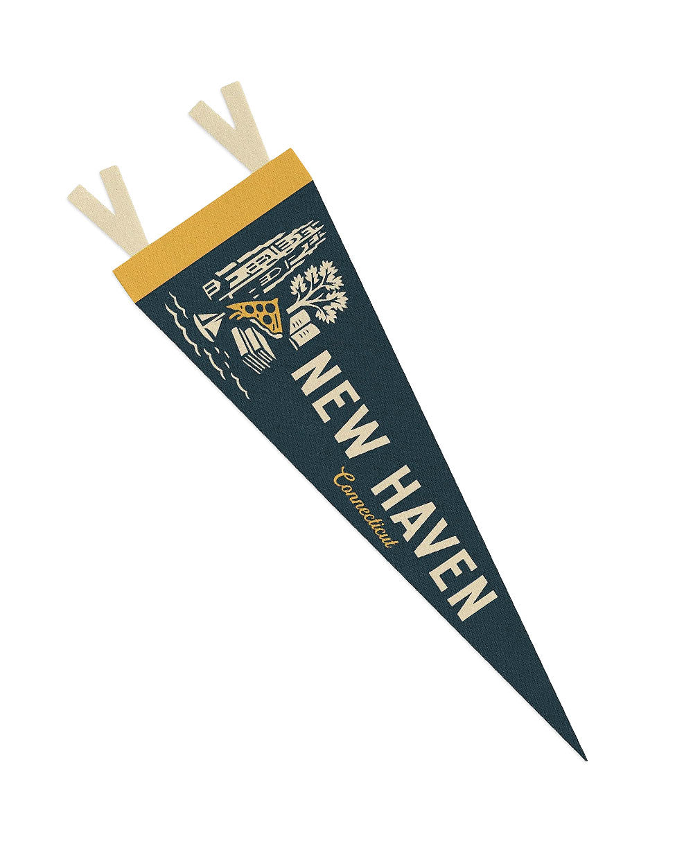 New Haven Connecticut Souvenir Pennant-Benoit's Design Co.-Strange Ways