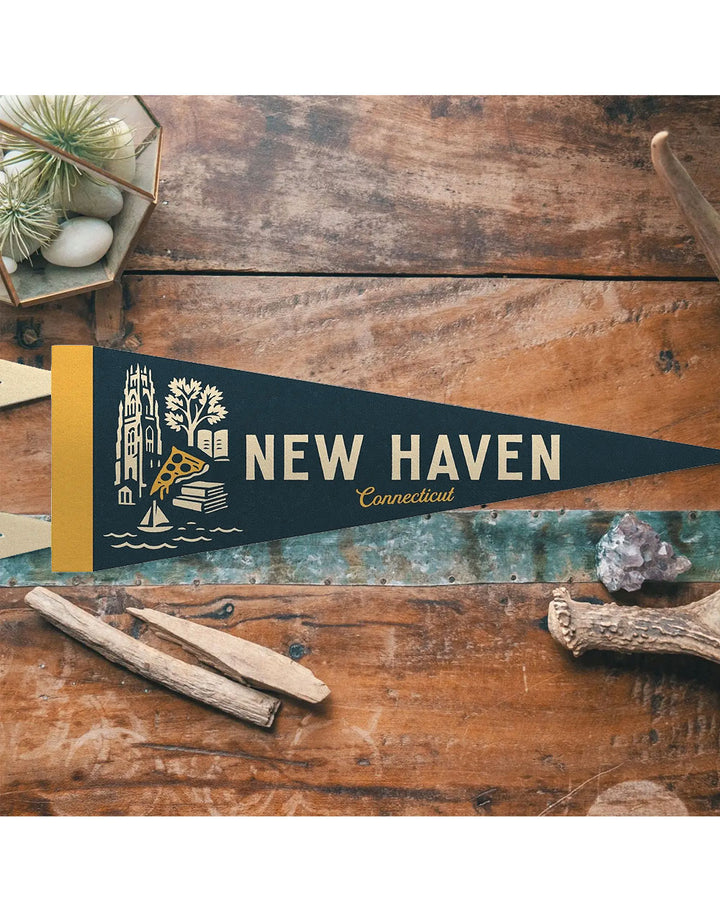 New Haven Connecticut Souvenir Pennant-Benoit's Design Co.-Strange Ways