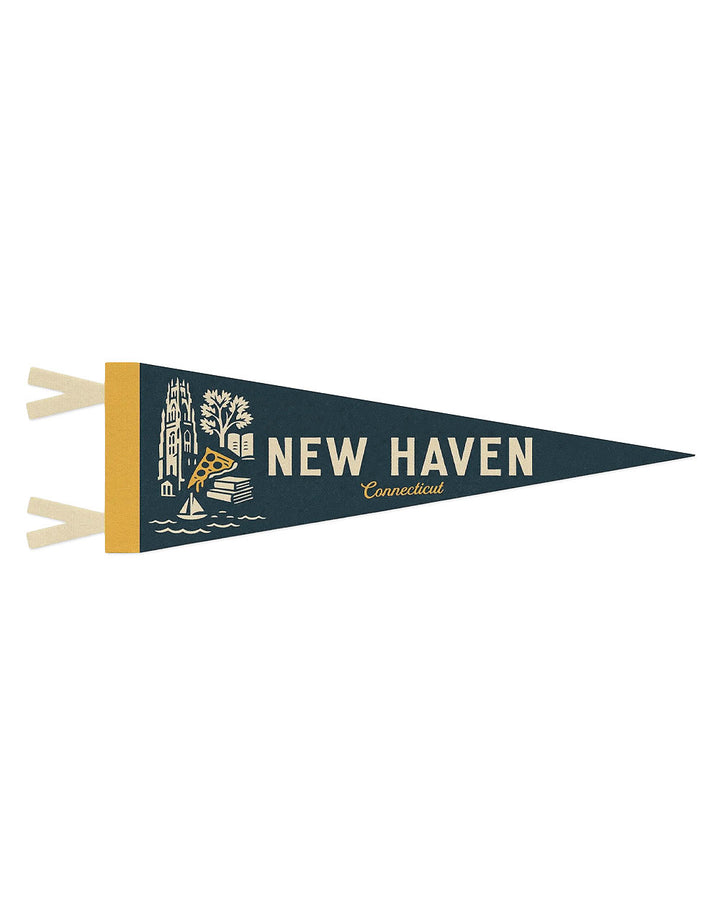New Haven Connecticut Souvenir Pennant-Benoit's Design Co.-Strange Ways