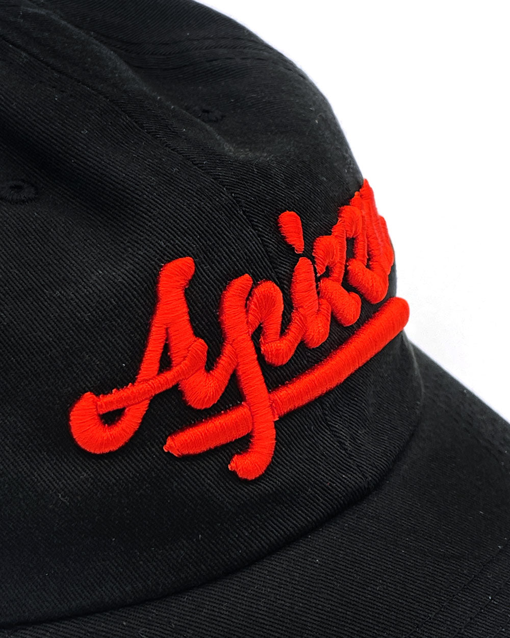 Apizza Puff Embroidered Dad Hat - Black