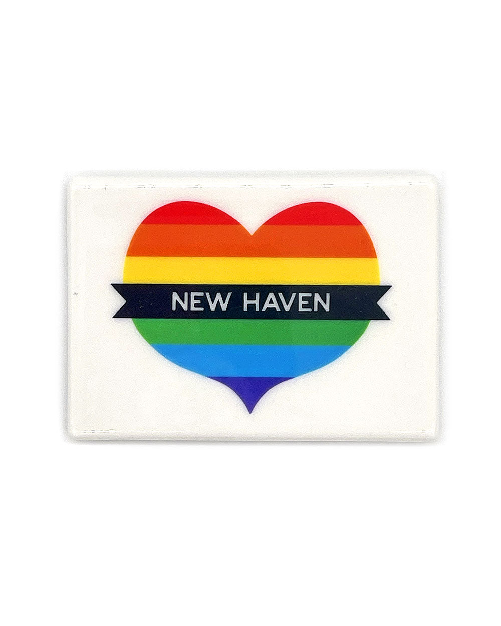 New Haven Rainbow Heart Magnet-Strange Ways-Strange Ways