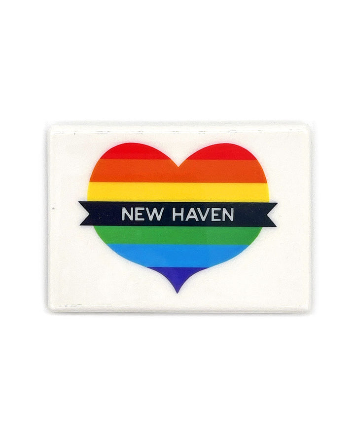 New Haven Rainbow Heart Magnet-Strange Ways-Strange Ways