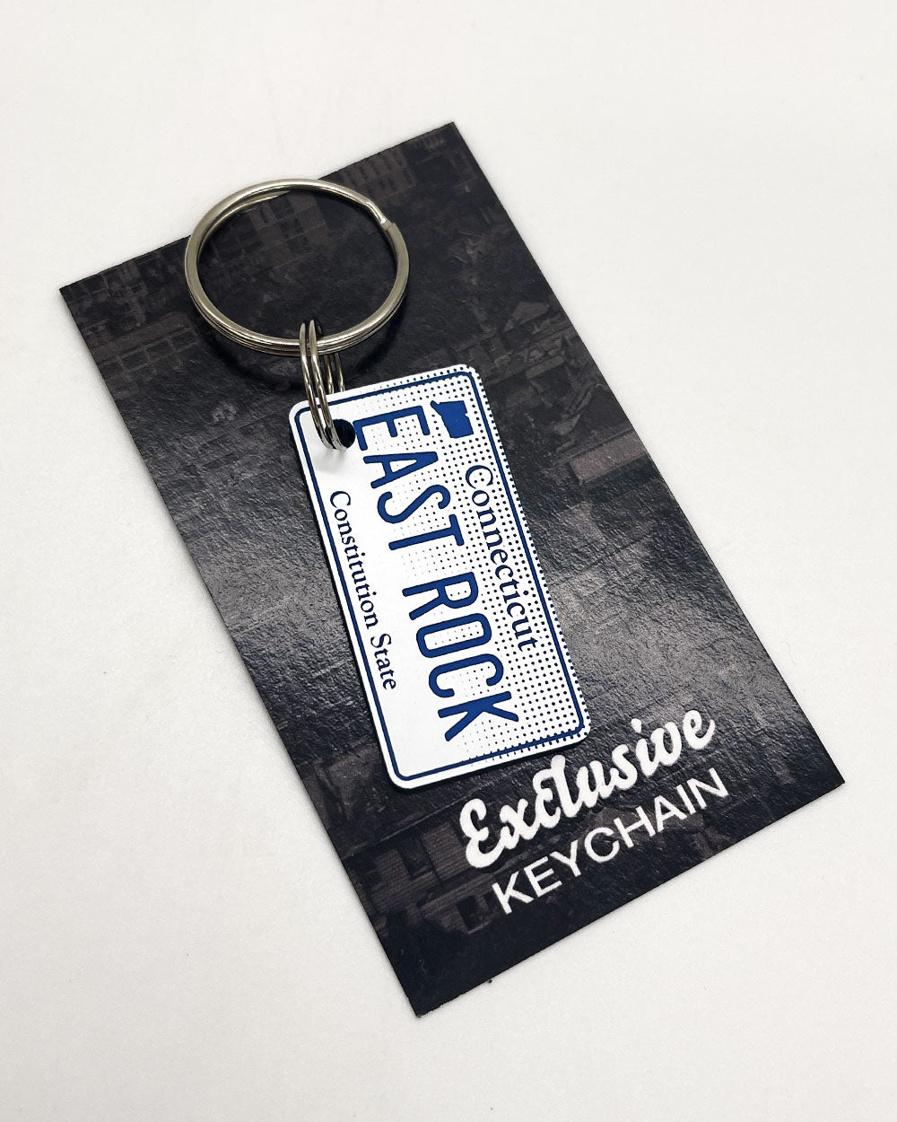 EAST ROCK Connecticut License Plate Keychain-Strange Ways-Strange Ways