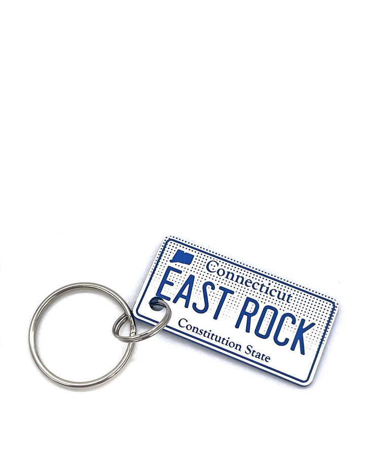EAST ROCK Connecticut License Plate Keychain-Strange Ways-Strange Ways